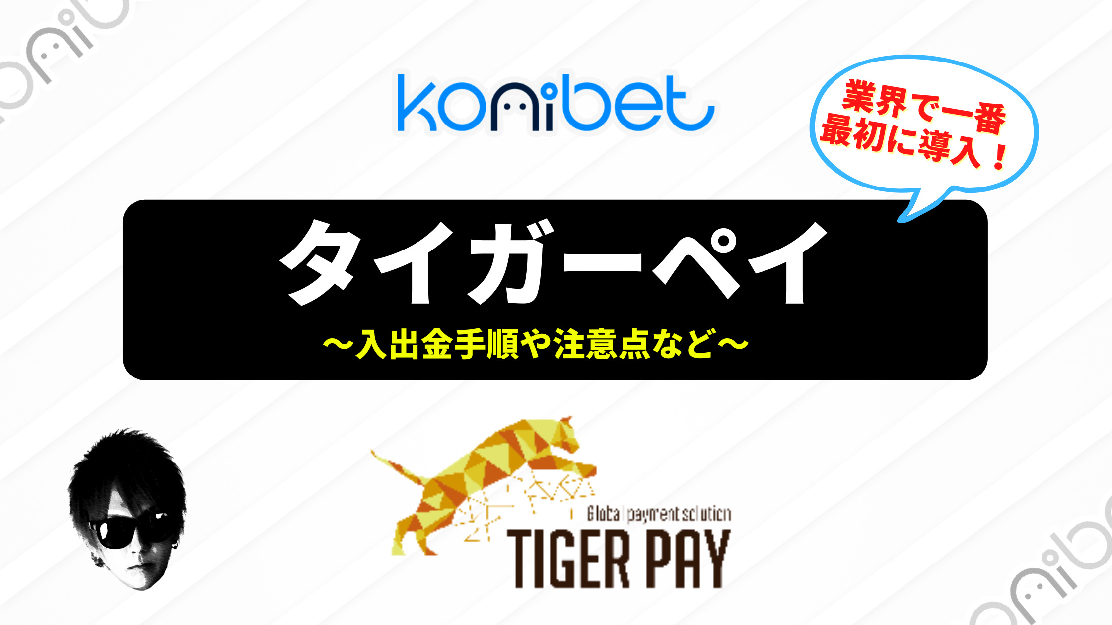 【コニベット】タイガーペイ（TIGER PAY）入出金を徹底解説！